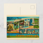 Myrtle Beach Oude Wenskaart Briefkaart (Voorkant / Achterkant)