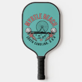Myrtle Beach Retro Vignette Pickleball Paddle (Voorkant)