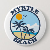 Myrtle Beach. Ronde Button 4,0 Cm (Voorkant)
