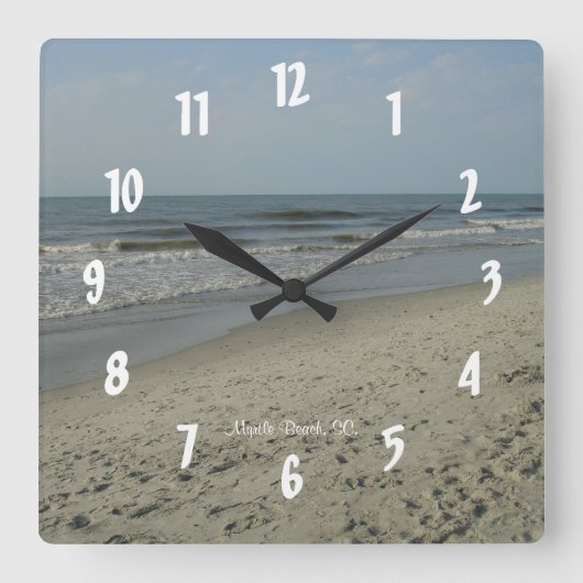 Myrtle Beach, SC. #3 Vierkante Klok (Voorkant)