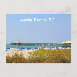 Myrtle Beach SC Briefkaart, Photography Beach Scen Briefkaart