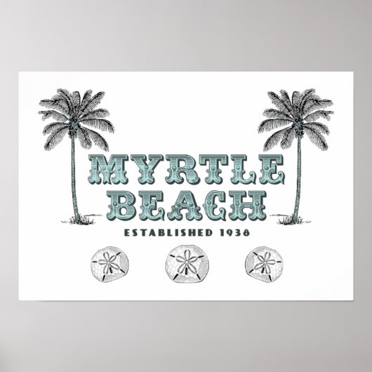 Myrtle Beach SC Est 1938 Poster (Voorkant)