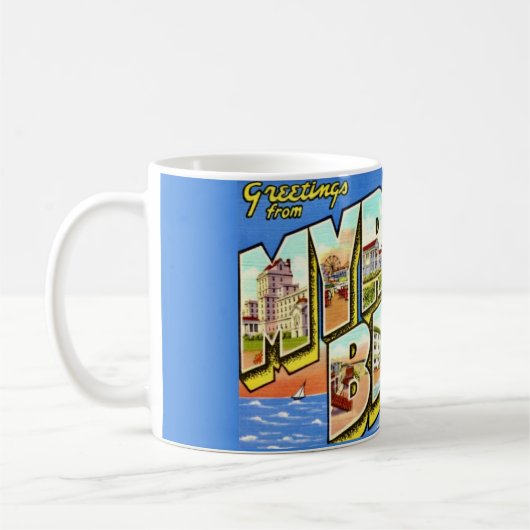 Myrtle Beach SC Groeten Koffiemok (Links)