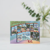 Myrtle Beach SC Grote letter Briefkaart (Staand voorkant)