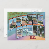 Myrtle Beach SC Grote letter Briefkaart (Voorkant / Achterkant)