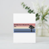 Myrtle Beach SC Palm Tree Briefkaart (Staand voorkant)