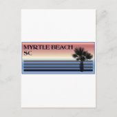 Myrtle Beach SC Palm Tree Briefkaart (Voorkant)