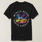 Myrtle Beach SC Palm Tree T-shirt (Design voorkant)
