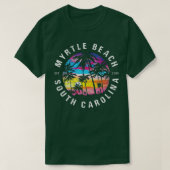 Myrtle Beach SC Palm Tree T-shirt (Design voorkant)