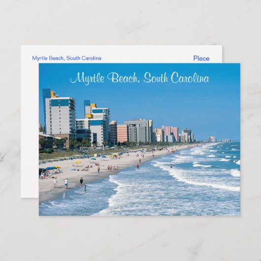 Myrtle Beach SC Post Card Briefkaart (Voorkant / Achterkant)
