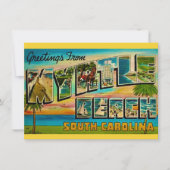Myrtle Beach SC Verhuisbericht Feestdagenkaart (Voorkant)