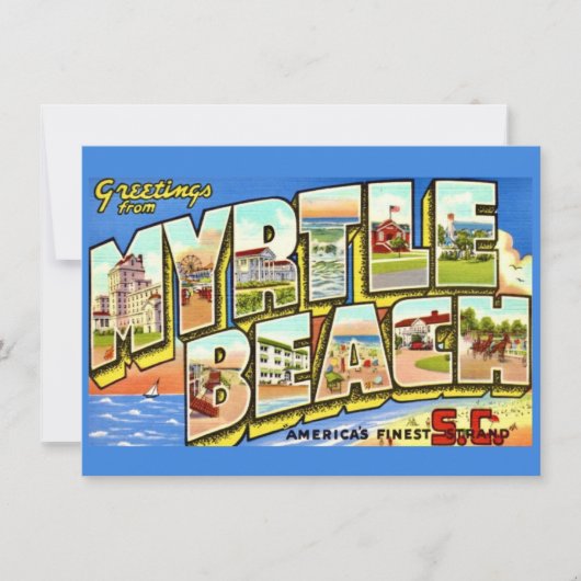 Myrtle Beach SC verhuizingsaankondiging Feestdagenkaart (Voorkant)
