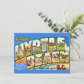 Myrtle Beach SC verhuizingsaankondiging Feestdagenkaart (Staand voorkant)