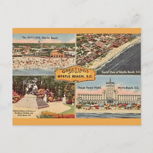 Myrtle Beach Scenic Greeting Postcard Briefkaart (Voorkant)