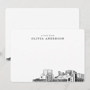 Myrtle Beach Schets Gepersonaliseerde notitiekaart Notitiekaartje