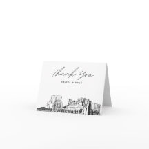 Myrtle Beach Silhouette Lege Dankkaart