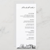 Myrtle Beach Skyline Huwelijksdiner Menu (Voorkant / Achterkant)