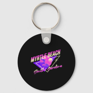 Myrtle Beach South Carolina 80s Retro Sc Vakantie Sleutelhanger