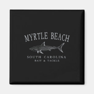 Myrtle Beach South Carolina Antieke Haai Gebogen G Magneet