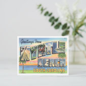 Myrtle Beach, South Carolina  Big Letters Briefkaart (Staand voorkant)