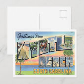 Myrtle Beach, South Carolina  Big Letters Briefkaart (Voorkant / Achterkant)