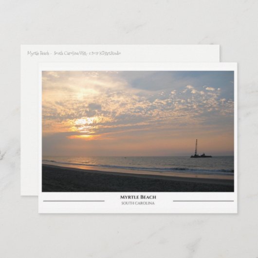 Myrtle Beach - South Carolina Briefkaart (Voorkant / Achterkant)