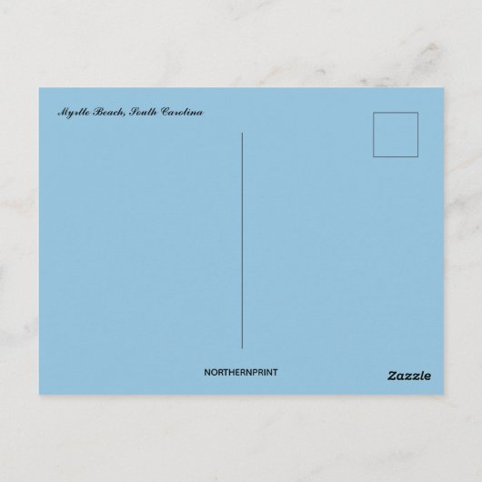 Myrtle Beach South Carolina Briefkaart (Achterkant)