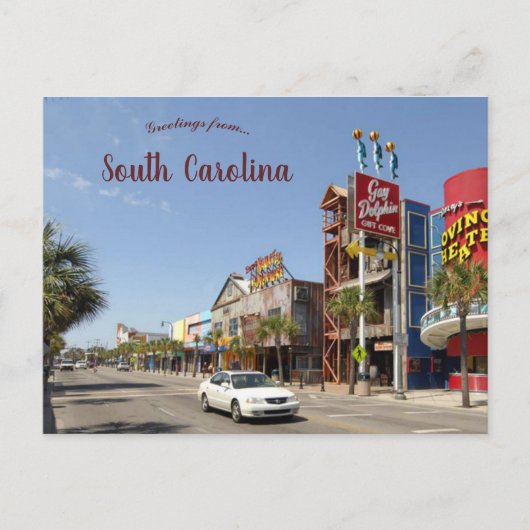Myrtle Beach South Carolina Briefkaart (Voorkant)