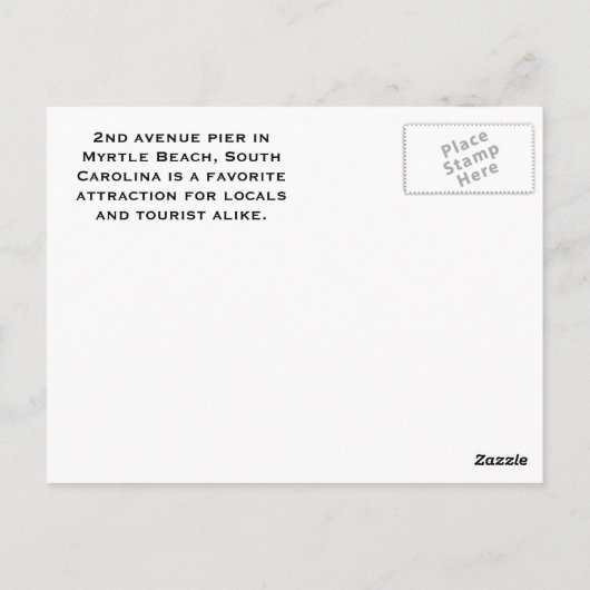 Myrtle Beach South Carolina briefkaart (Achterkant)