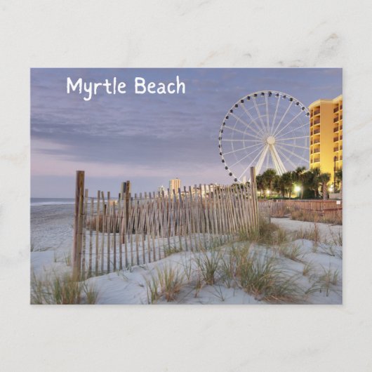 Myrtle Beach South Carolina Briefkaart aan zee (Voorkant)