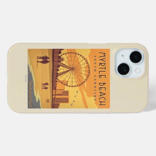 Myrtle Beach | South Carolina Case-Mate iPhone Case (Achterkant (horizontaal))