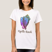 Myrtle Beach South Carolina  Conch Zee Shell T-shirt (Voorkant)