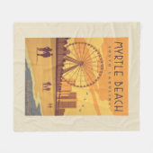 Myrtle Beach | South Carolina Fleece Deken (Voorkant (Horizontaal))