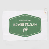 Myrtle Beach South Carolina Golfbestemming Golfhanddoek (Horizontaal)