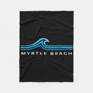 Myrtle Beach South Carolina Golven Mannen Vrouwen Fleece Deken
