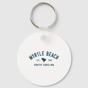Myrtle Beach South Carolina Heren Retro Throwback Sleutelhanger