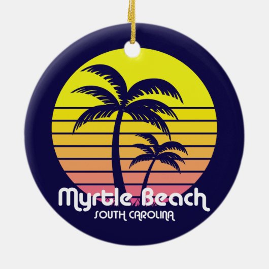 Myrtle Beach, South Carolina Keramisch Ornament (Achterkant)