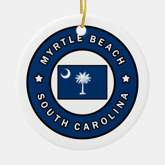 Myrtle Beach South Carolina Keramisch Ornament (Voorkant)