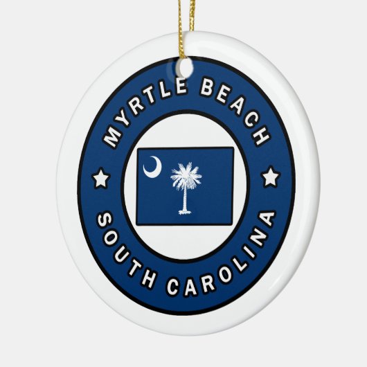 Myrtle Beach South Carolina Keramisch Ornament (Links)