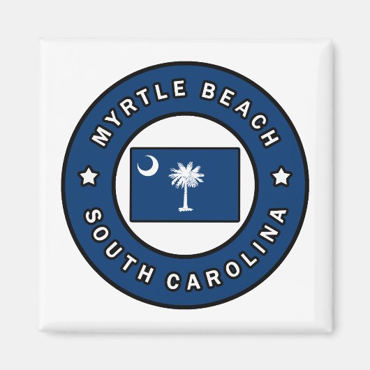 Myrtle Beach South Carolina Magneet (Voorkant)