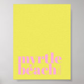 Myrtle Beach South Carolina moderne stad Poster (Voorkant)