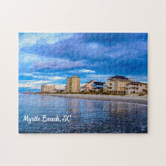 Myrtle Beach, South Carolina Ocean Beach Uitzicht Legpuzzel (Horizontaal)
