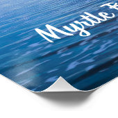 Myrtle Beach, South Carolina Ocean Beach Uitzicht Perfect Poster (Hoek)