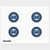 Myrtle Beach South Carolina Ovale Sticker (Vel)