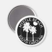 Myrtle Beach South Carolina Palms Magneet (Voorkant / Achterkant)