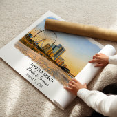 Myrtle Beach South Carolina Poster, Aquarel Poster