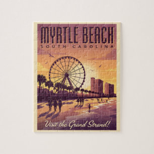 Myrtle Beach South Carolina Reis in stijl Legpuzzel