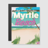 Myrtle Beach South Carolina, reisposter Jigzaag P (Voorkant / Achterkant)