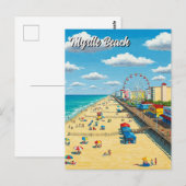 Myrtle Beach South Carolina Reizen Briefkaart (Voorkant / Achterkant)