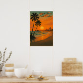 Myrtle Beach, South Carolina Retro Tourism Travel Poster (Keuken)